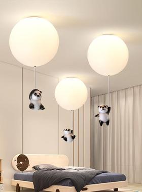 现代简关约创熊猫气球吊灯儿童房卡通76331吸顶灯走廊过道玄装饰