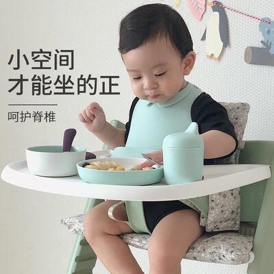 套餐款儿童成长椅餐椅实木婴儿宝宝吃饭座椅可调档儿童学习椅喂饭