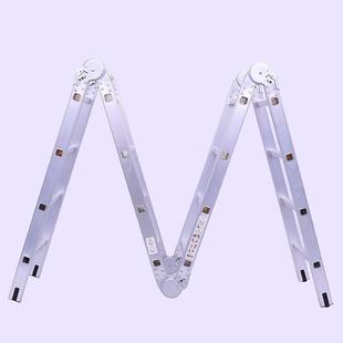特竹洛克大节多功能铝金双侧梯家用4合.upT4047米节梯伸关缩梯厂