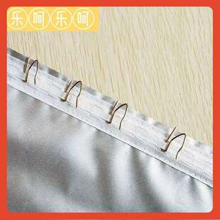 直销新款?轻薄不透全遮光窗帘夏季挡光遮阳布阳台卧室隔热防晒帘