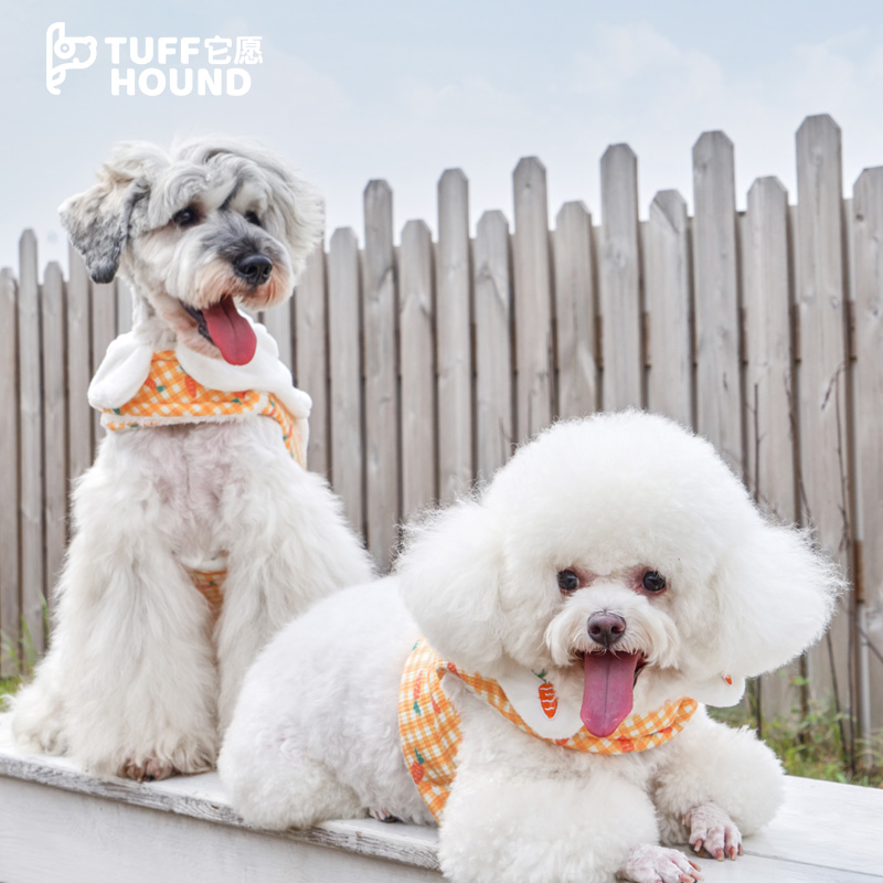 tuffhound宠物狗狗胸背衣服秋冬款猫咪小型犬泰迪比熊博美茶杯犬