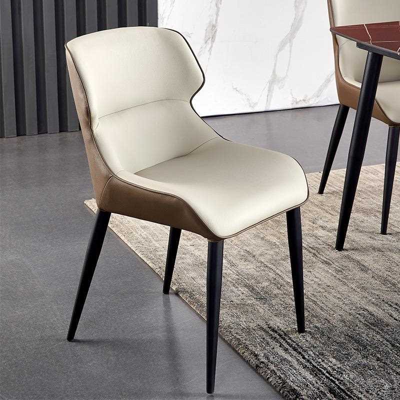 新款直销现代简约餐椅皮艺靠背椅北欧轻奢极简家用餐厅酒店书桌梳
