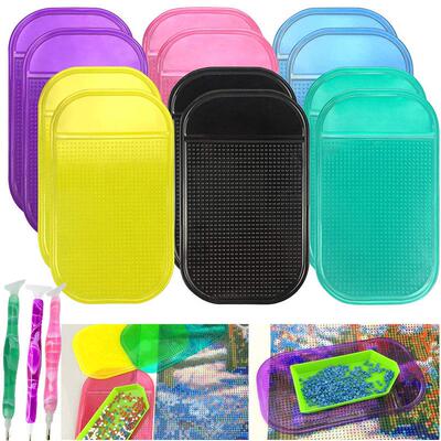 Anti-Slip y Mat for Diamond Painting DIY Tool Diamonds Tray