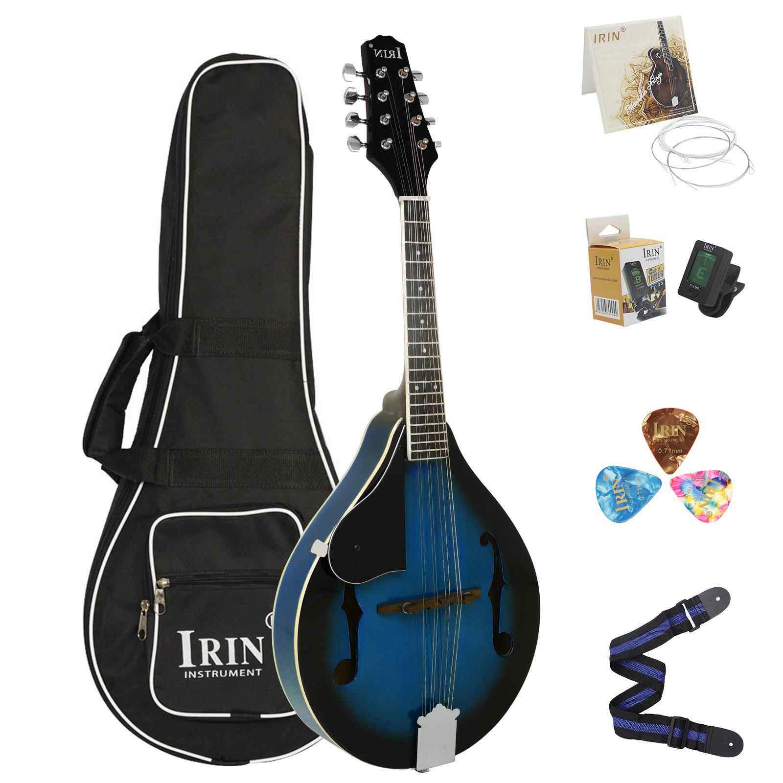 藏族吉他厂家八弦曼陀铃琴初学者原声曼陀林西洋弹拨乐器曼德林