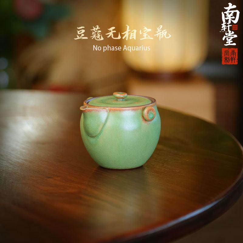 出口日本の紫砂还原烧手抓壶绿无相宝瓶盖碗复古诧寂风泡茶壶茶具