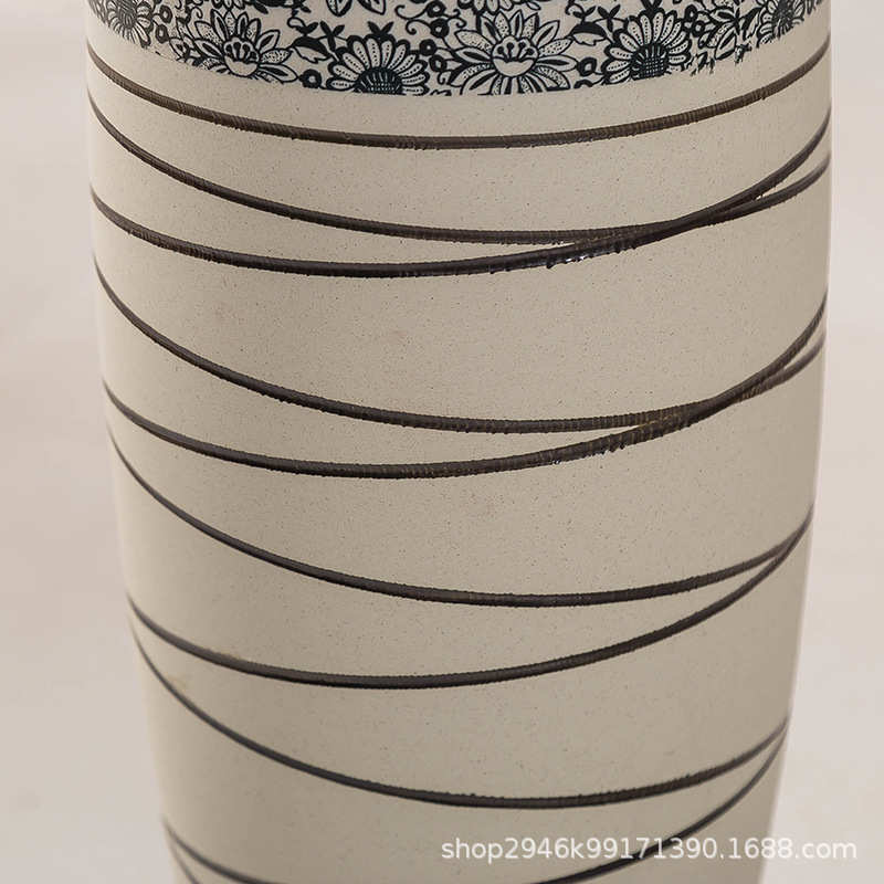 装饰花花落地陶瓷大花瓶新中式客厅简约家居摆件欧式装饰品