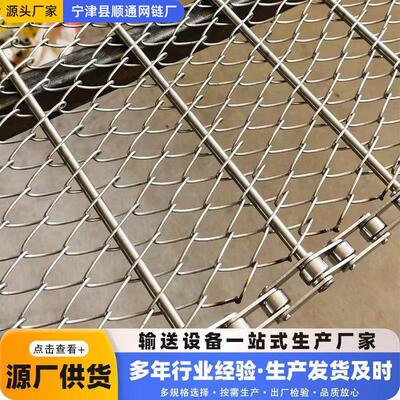 隧道网水炉清洗机冷线烘冻干流线链条式输送网带YWT不锈钢链条带