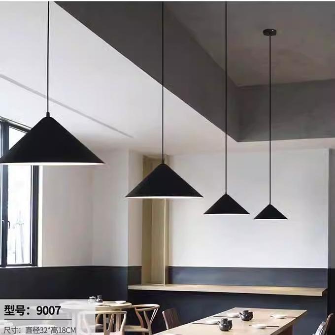 北欧工业风灯罩店铺商用中西餐厅饭堂创意火锅店奶茶烧烤店小吊灯图片