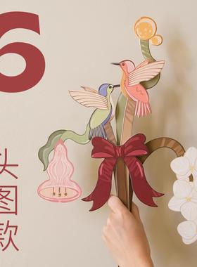 高档摄在香这里艺拍两个尺寸！Lagomlab植物手绘花束卡花饰术纸艺