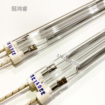 红外线双管透明1.2KW 800MM注塑机烧结炉灯220VIR加热灯管吹瓶机
