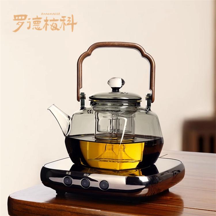 罗德梅科中式星空提梁壶玻璃茶壶蒸煮两用双大容量高端煮茶壶套装