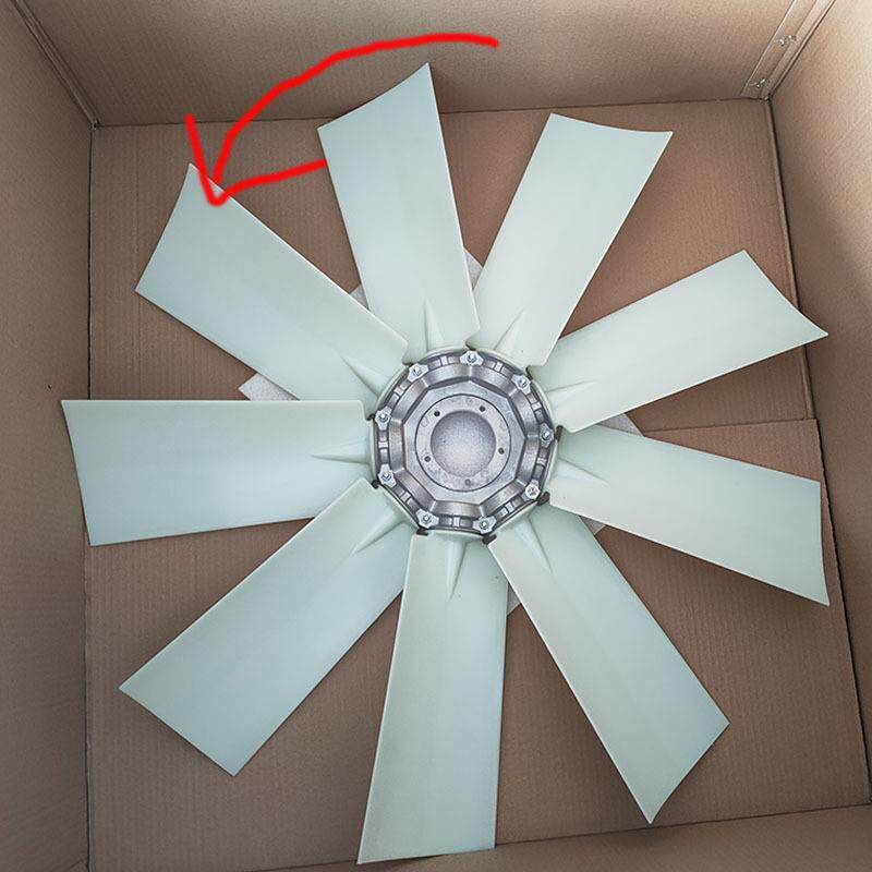 发电机组散热风扇叶吹水箱轴流风机风扇空压机扇叶尼龙风叶可调
