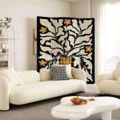 法式 客厅入户折移动遮挡叠简易背家用轻奢YCU饰 复古屏风景隔断装