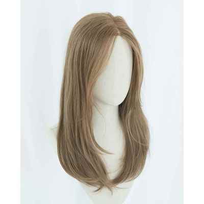 高档日系时尚中分假发自修脸长发直发四六分 局部前然蕾丝网手工