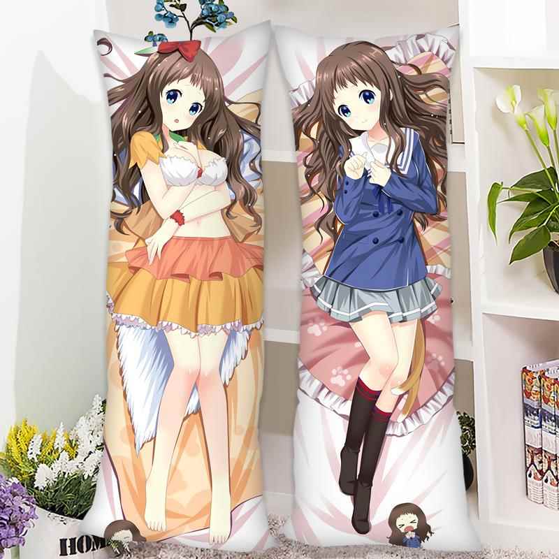 高档山未等身新抱枕境界的彼方来周边堂爱动漫枕套定制靠垫长枕栗