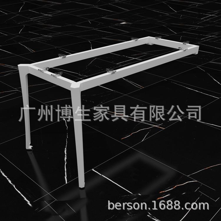 办公桌架 金属喷涂单人位/主管桌台架 铁艺桌腿支架