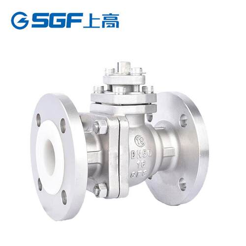不锈钢衬氟法兰球阀Q41F46-16P化工部防腐蚀耐酸碱衬四氟手动阀