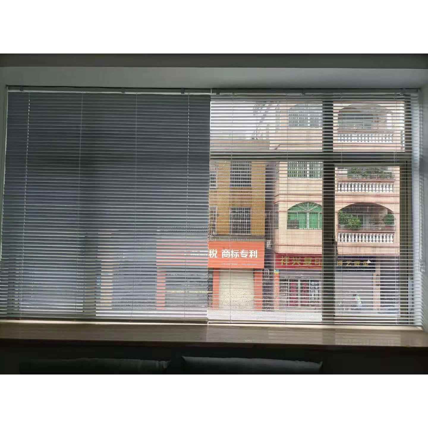 拉珠百叶窗帘顶装落地窗百叶帘百页帘办公室阳台厨房卷帘