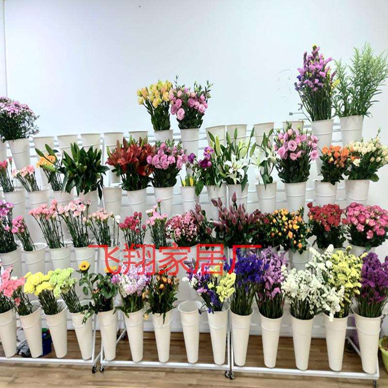 创意鲜花店花架多层鲜花展示架货架大号花桶架折叠鲜花塑料桶架子