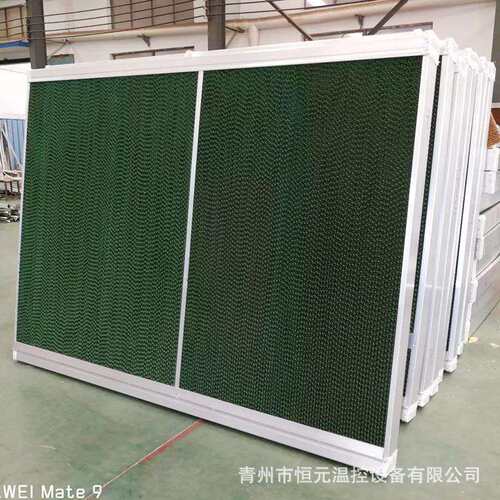 水帘墙 7090铝合金湿帘流水墙 养殖厂鸡舍猪舍降温纸芯湿帘