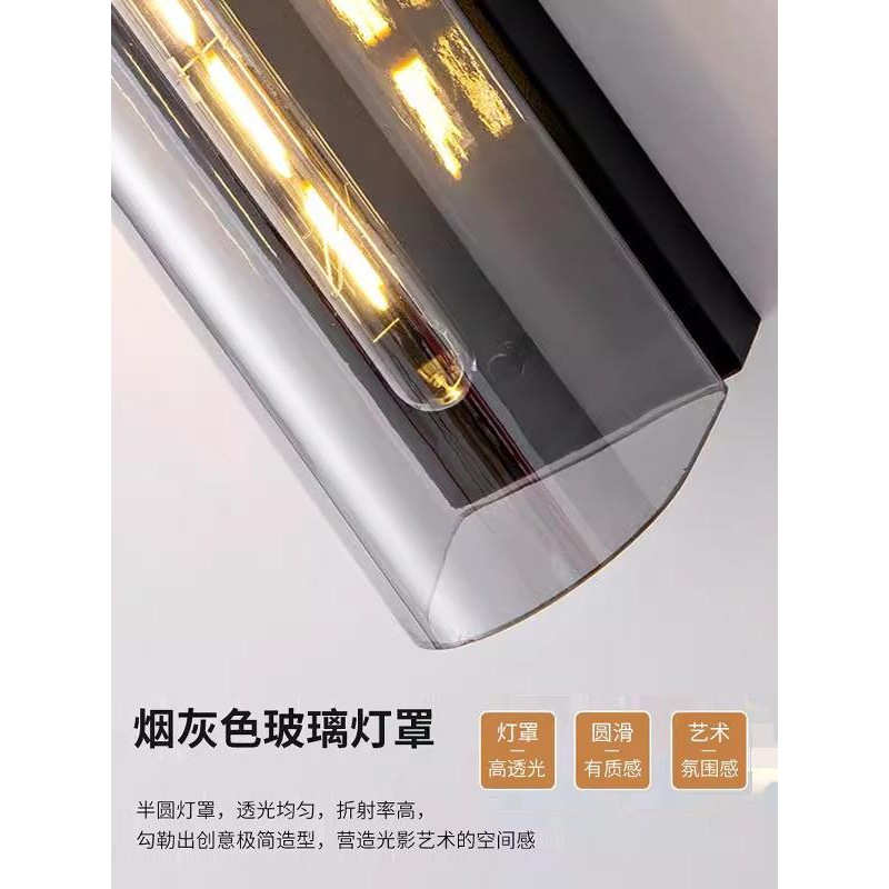 别墅高级背景壁灯床头灯奢华设计师现代卧室酒店墙简约餐厅感客厅