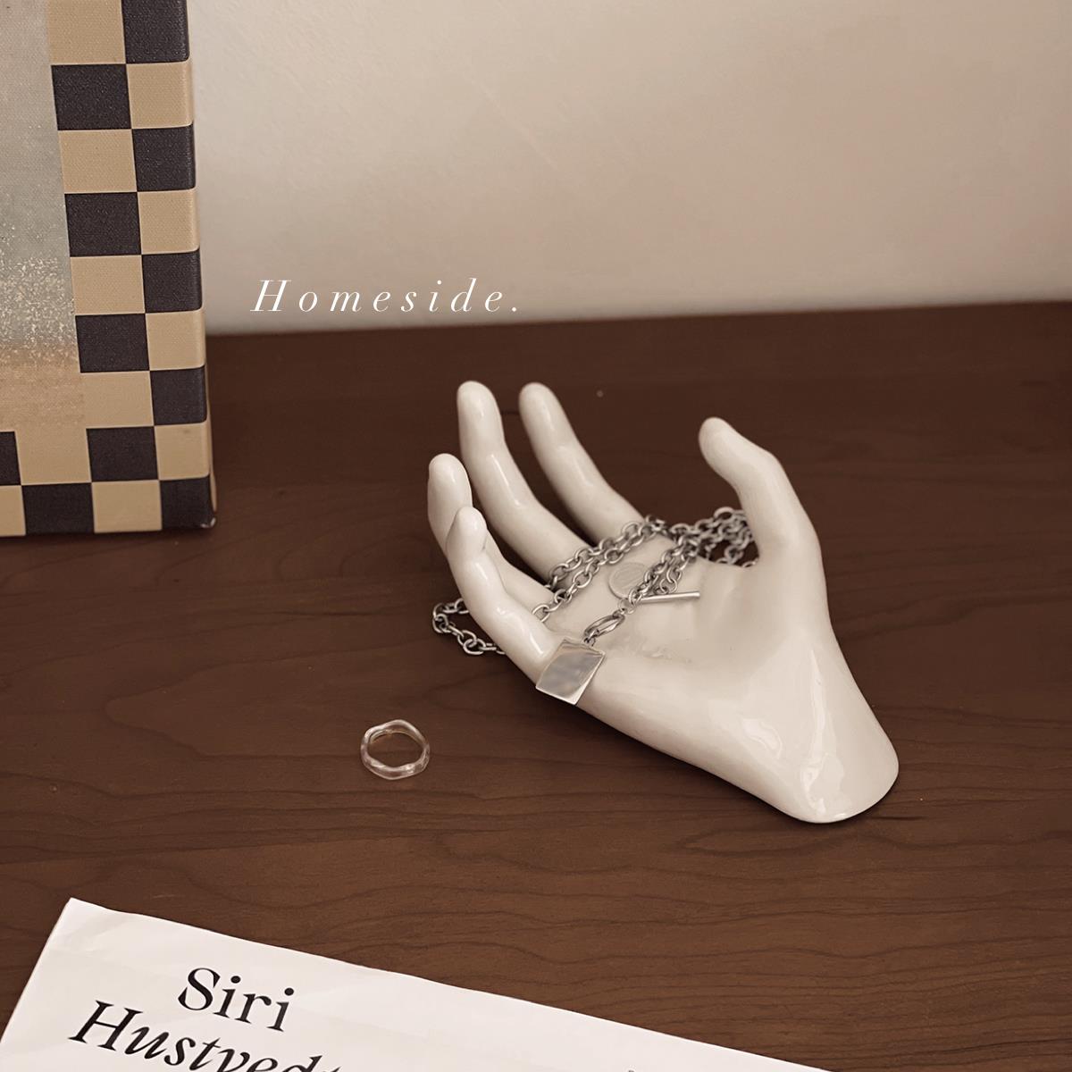 Homeside原创手造型摆件北欧ins风陶瓷创意首饰盘墙面装饰道具