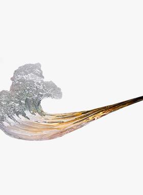 直销新款现代艺术轻奢风透明树脂摆件吊饰酒店大堂别墅样板间售楼