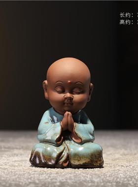 正品小和陶尚瓷禅意装饰摆件创茶宠茶道配件家办用客厅意公室桌面