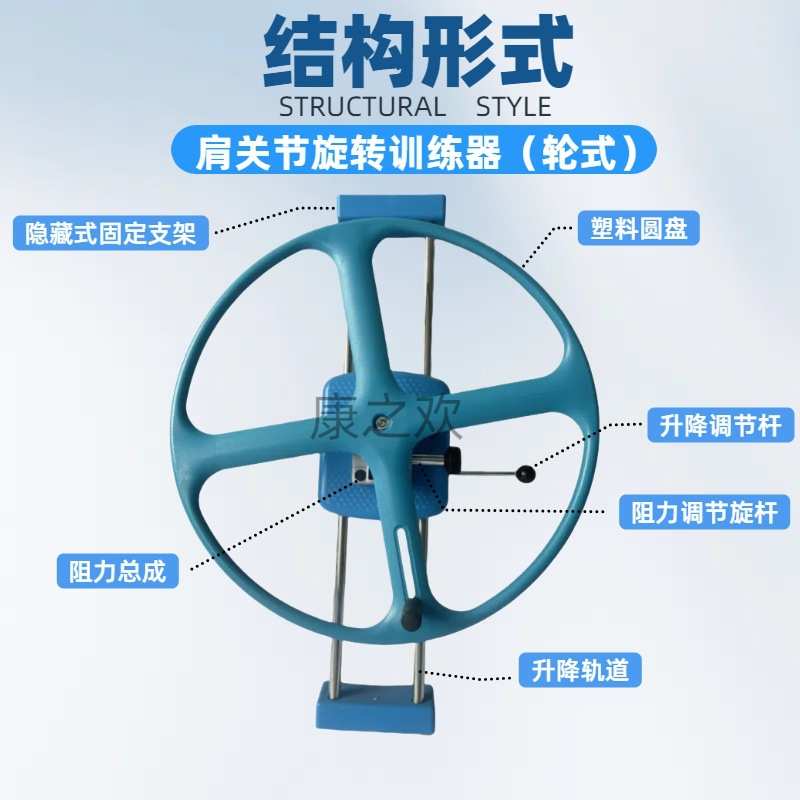 源头工厂肩关节回旋训练器 残联社区康复 肩关节旋转轮式训练器