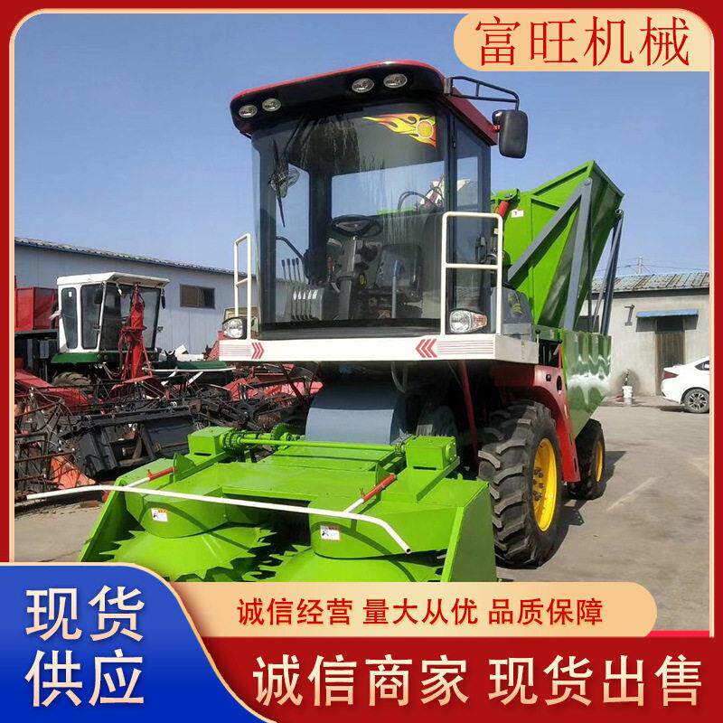 圆盘式青储机玉米秸秆青储收割机改装大型自走式牧草粉碎黄储机