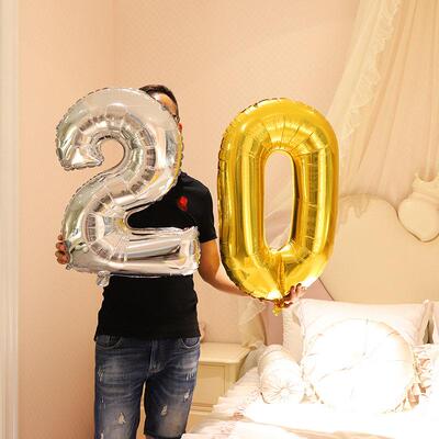 Birthday number balloon party decoration room letter set