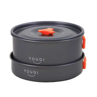 优骑户外便携式套锅野营露营便携炊具户外露营野炊套锅