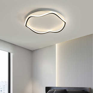 新款 现代简约吸顶灯卧室灯儿童房led吸顶灯波浪造型创意灯具灯饰