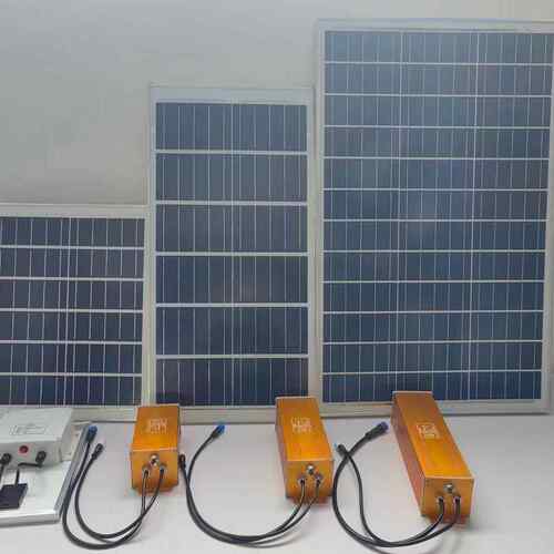 太阳能板100W-400W多晶电池板5-36V光伏发电供电系统光伏广告亮化
