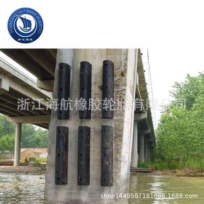 D300H×B300+2000L橡胶护舷防撞块防撞条D型橡胶护舷