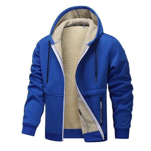 Men Thickened Lamb Fleece Insulated Jacket Autumn Winter EU