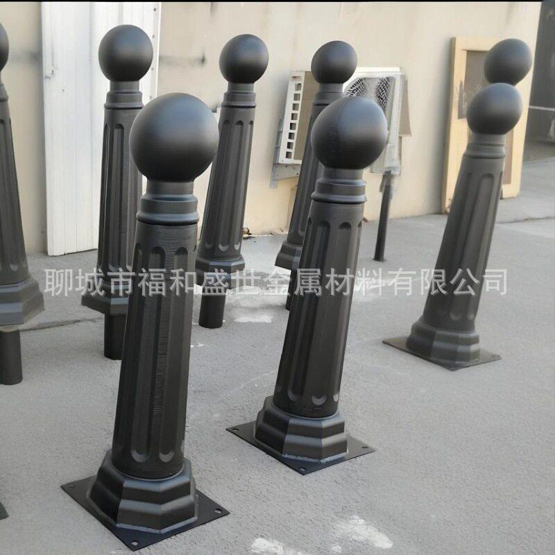 铸铁罗马立柱河道铁链防护桩公园警示柱路障柱铸铁栏杆隔断柱