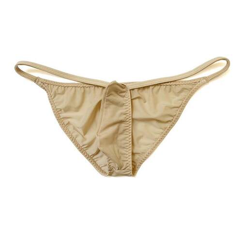 【工厂】男士性感冰丝上翘式三角裤薄款男式半透明内裤3026