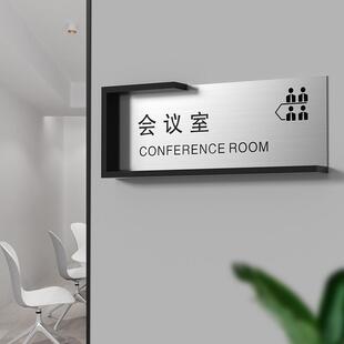 公司办公室抽拉式门牌职位部门提示牌科室牌可更换内容抽插指示牌