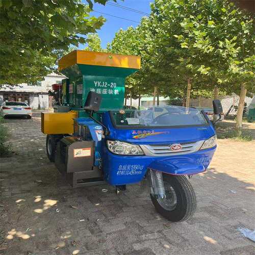 车载直2马力秸秆铡4草机粉 开车在地头接使用碎机 三AJH轮铡草车