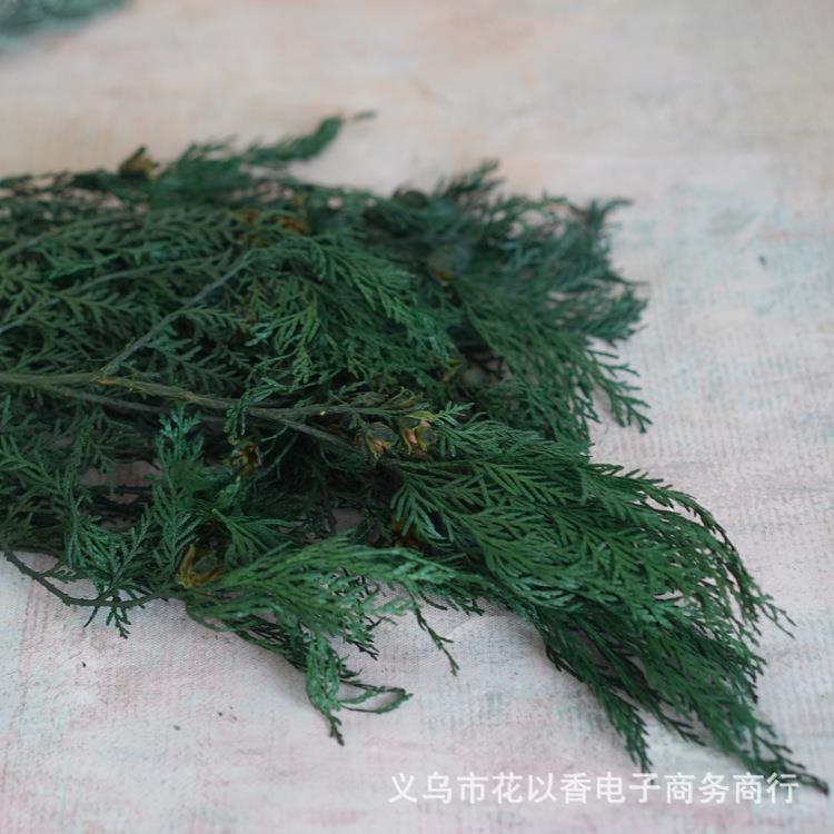 圣诞树节日diy花环材料装饰干花雪花松枝室内插花
