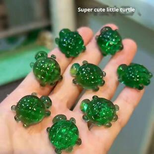 8pcs Wind oil essence mini turtle decompression kneading
