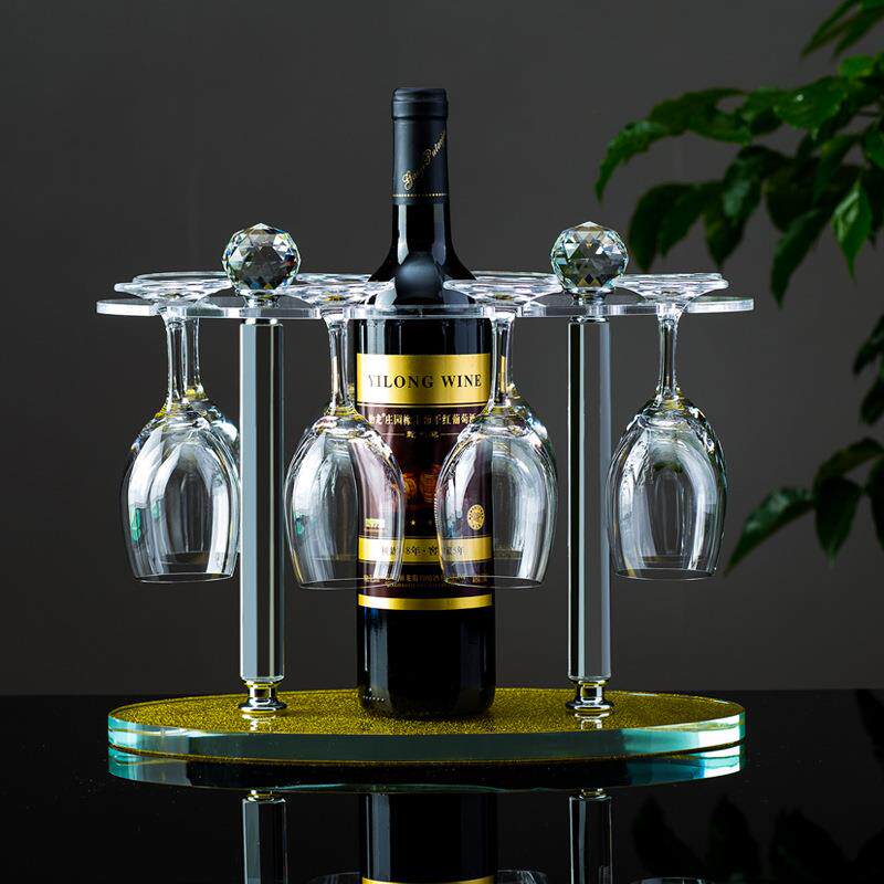 水晶酒吧创意红酒杯架高脚杯挂杯架 浴室红酒杯支架创意酒架