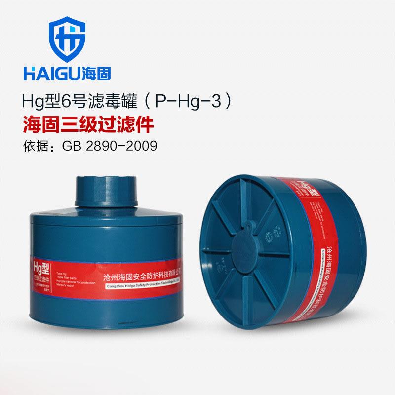 HG-ABS/P-Hg-3滤毒罐汞蒸汽滤毒罐6号海固活性炭汞3级滤毒罐