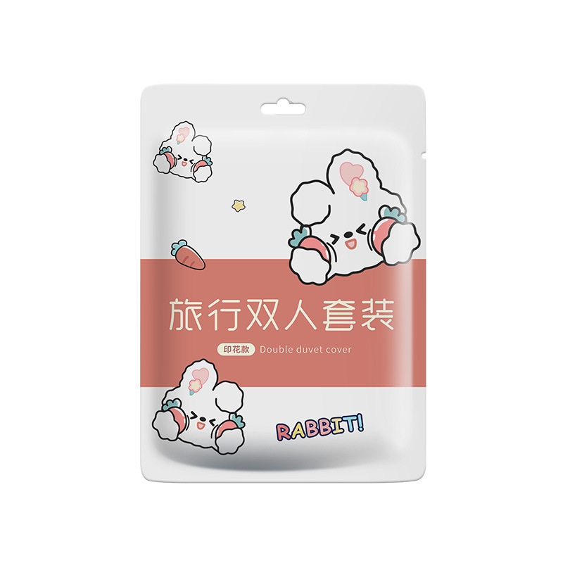 印花旅行套装酒店一次性床单被套图片