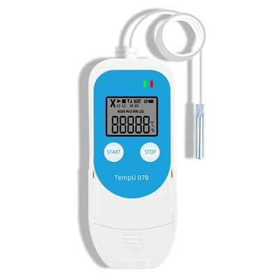 TEMPU07B高精度液晶LCD数显温湿度计冷链食品温湿度数据记录仪