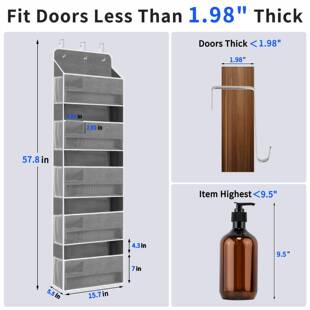 现货2纺024升级款 容门后袋储物挂袋收纳 五层大量ZYZ无布封挂闭式