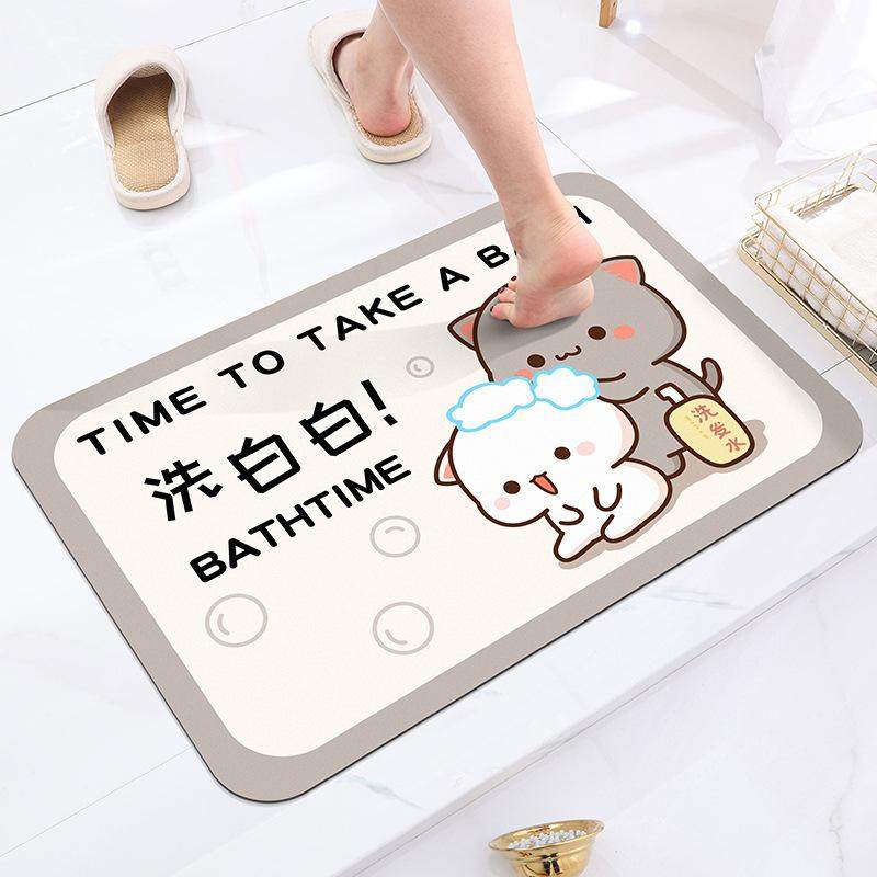 浴室地垫硅藻泥软吸水垫脚垫卫生间门口地毯厕所门垫洗手间防滑垫,居家布艺,地毯,淘宝优惠券,粉丝福利购,淘宝优惠卷