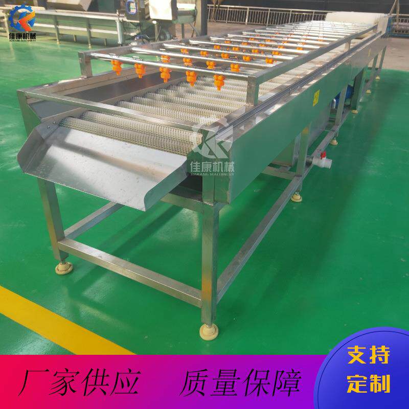 土豆连续式清洗机 高压喷淋毛刷清洗机 全自动根茎蔬菜清洗机