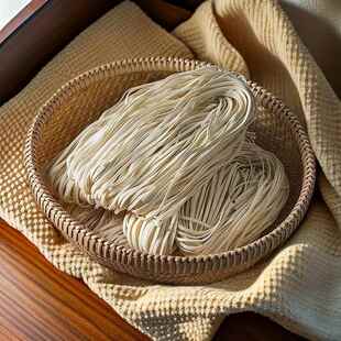 千岛湖日晒面条手工挂面拌面细面盘面农家特产爽滑劲道久煮不烂